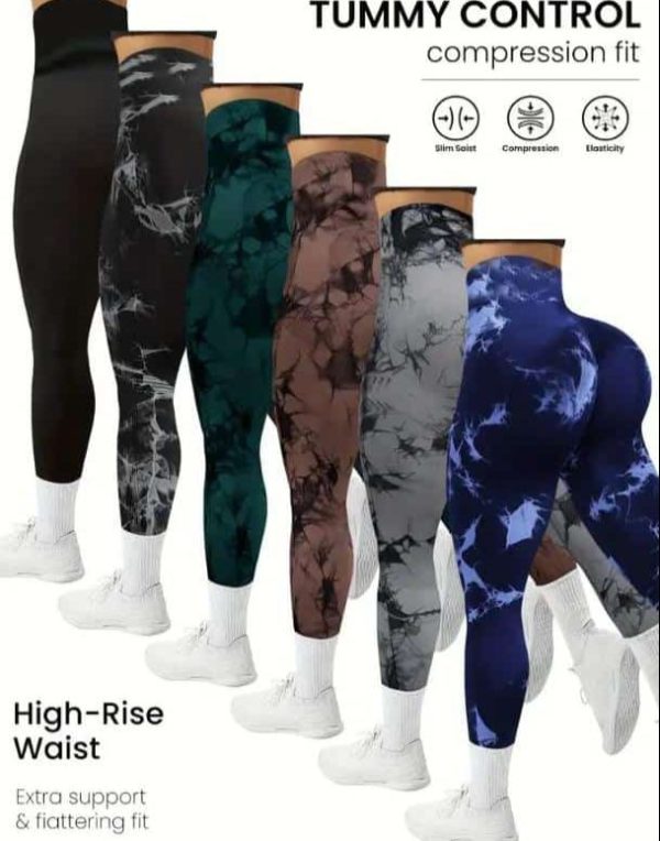 leggins deportivos push en color negro - Image 2