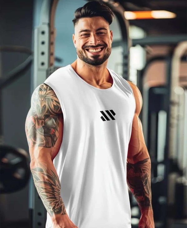 Camisa sin mangas para ellos (blanca)